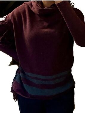 CABI Women's Burgundy Maroon Cotton One Button Cardigan Casual Career Size XS